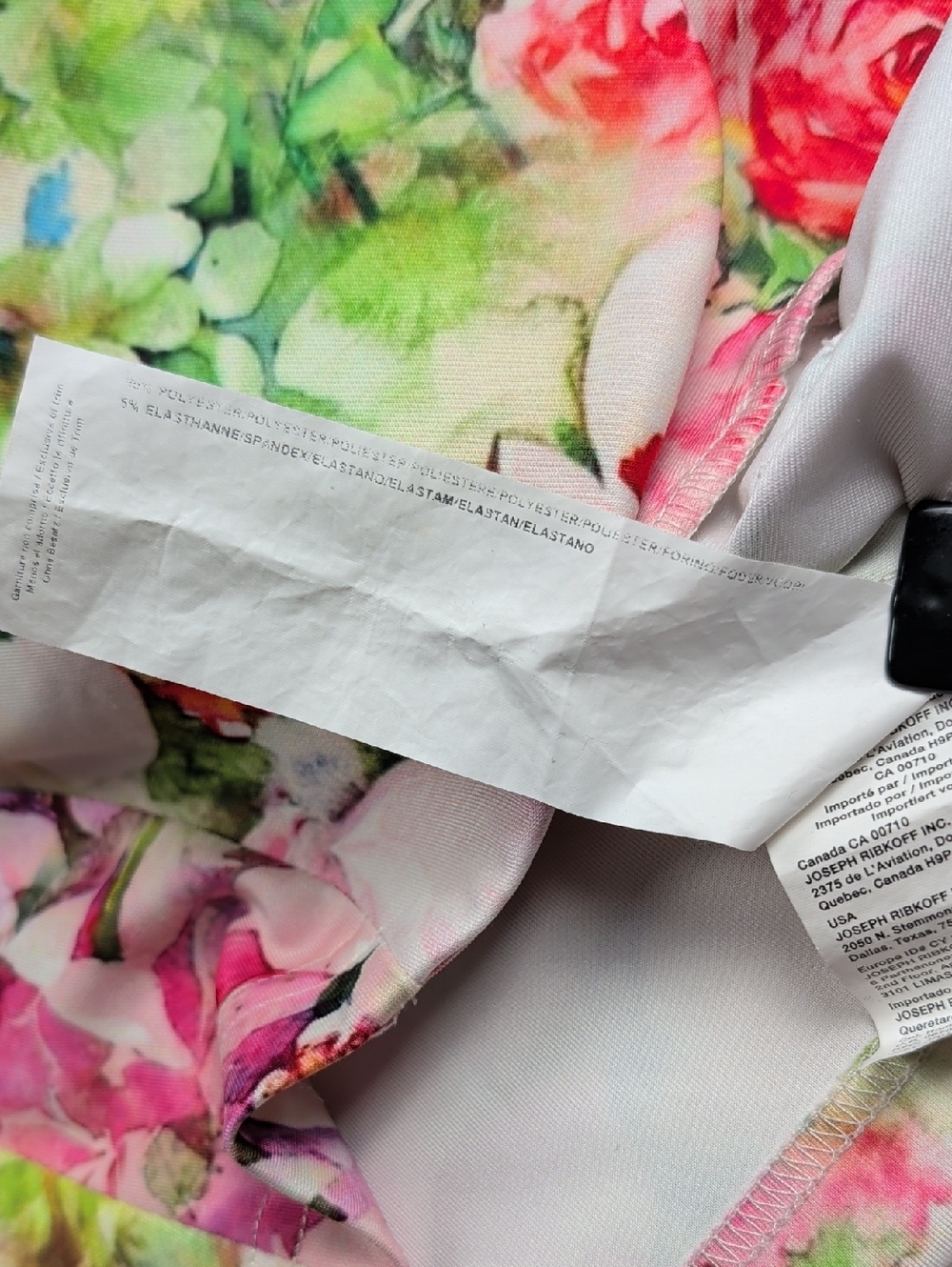 Joseph Ribkoff Floral Blazer 152645 Pastel 3/4 Sleeves Fitted Jacket Size 8 - Picture 11 of 13